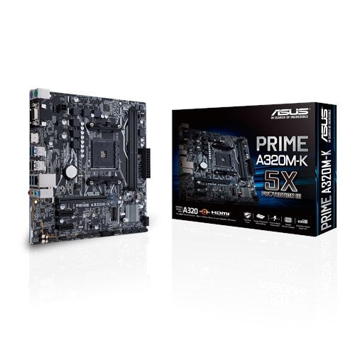 Tarjeta Madre ASUS micro ATX MB PRIME A320M-K, S-AM4, AMD A320, HDMI, 32GB DDR4 para AMD