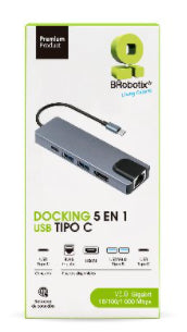 DOCKING BROBOTIX HUB HDMI RJ45 USB A USBC