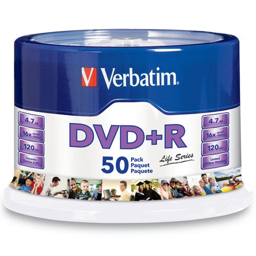 DISCO VERBATIM DVD+R LIFE SERIES 16X CAMPANA 50 PIEZAS