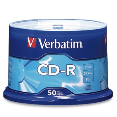 DISCO VERBATIM CD-R 80 MIN 700MB 52X TORRE 50 PZAS