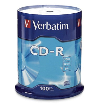 DISCO VERBATIM CD-R 52X 700MB TORRE 100PK