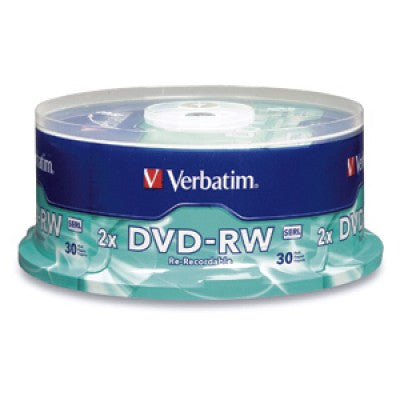 DISCO VERBATIM DVD-RW 4.7 GB 4X CON 30 PZAS