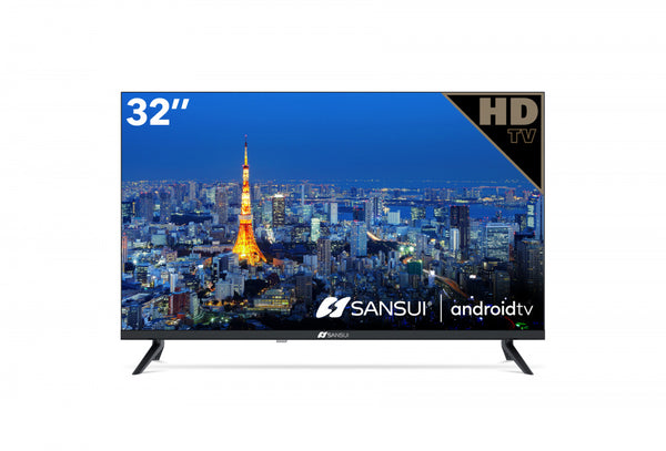 PANTALLA SANSUI 32" HD LED SMART TV, SISTEMA ANDROID.MODELO: SMX32V1HA