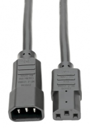 Cable Tripp Lite Alimentación Servicio Pesado PDU C13-C14 15A 250V 14 AWG 3.05m Color Negro